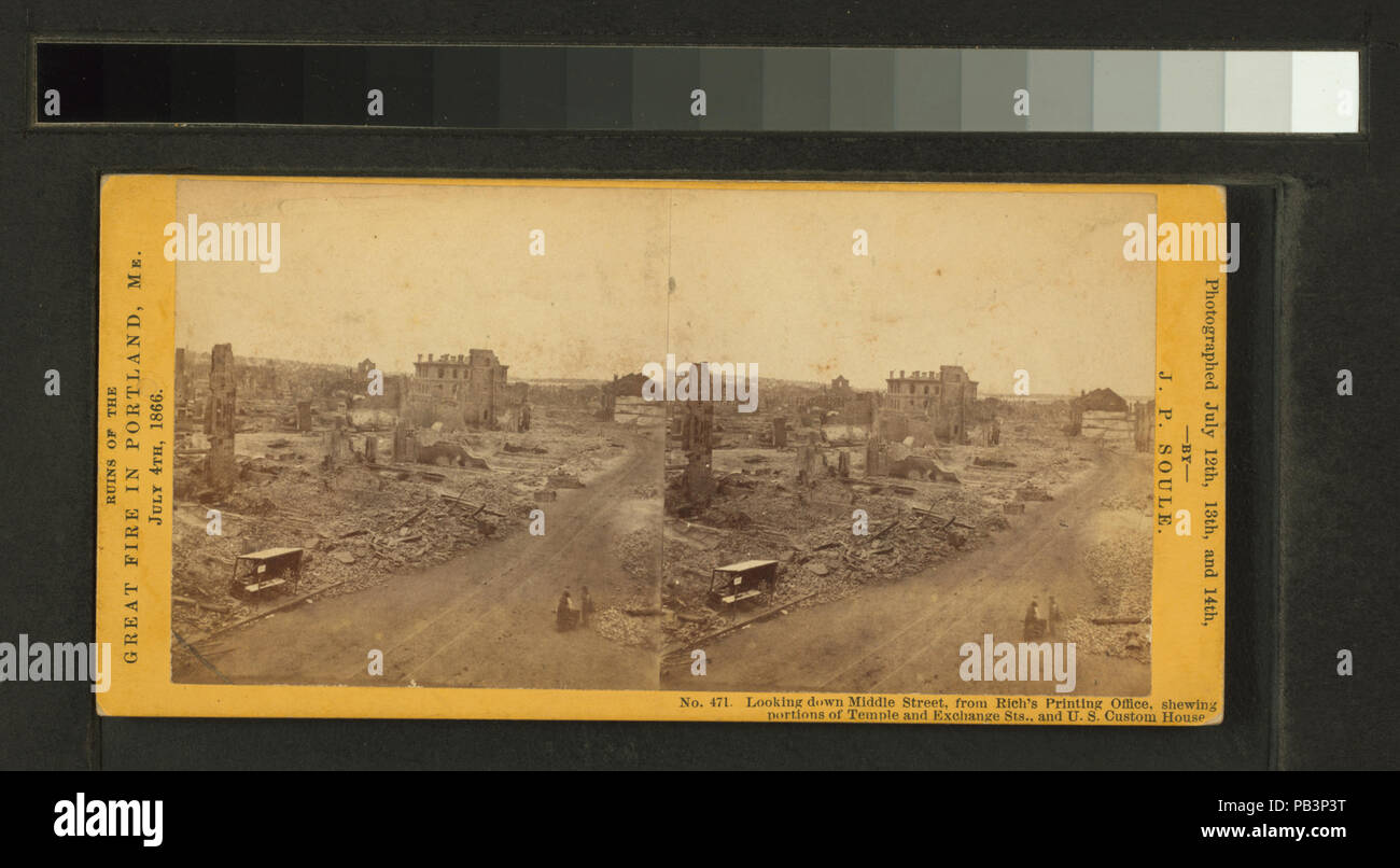 934 guardando verso il basso medio San, dalla ricca di ufficio stampa, che mostra parte del tempio e lo scambio Sts., E DEGLI STATI UNITI Custom House (NYPL B11707232-G89F237 040F) Foto Stock