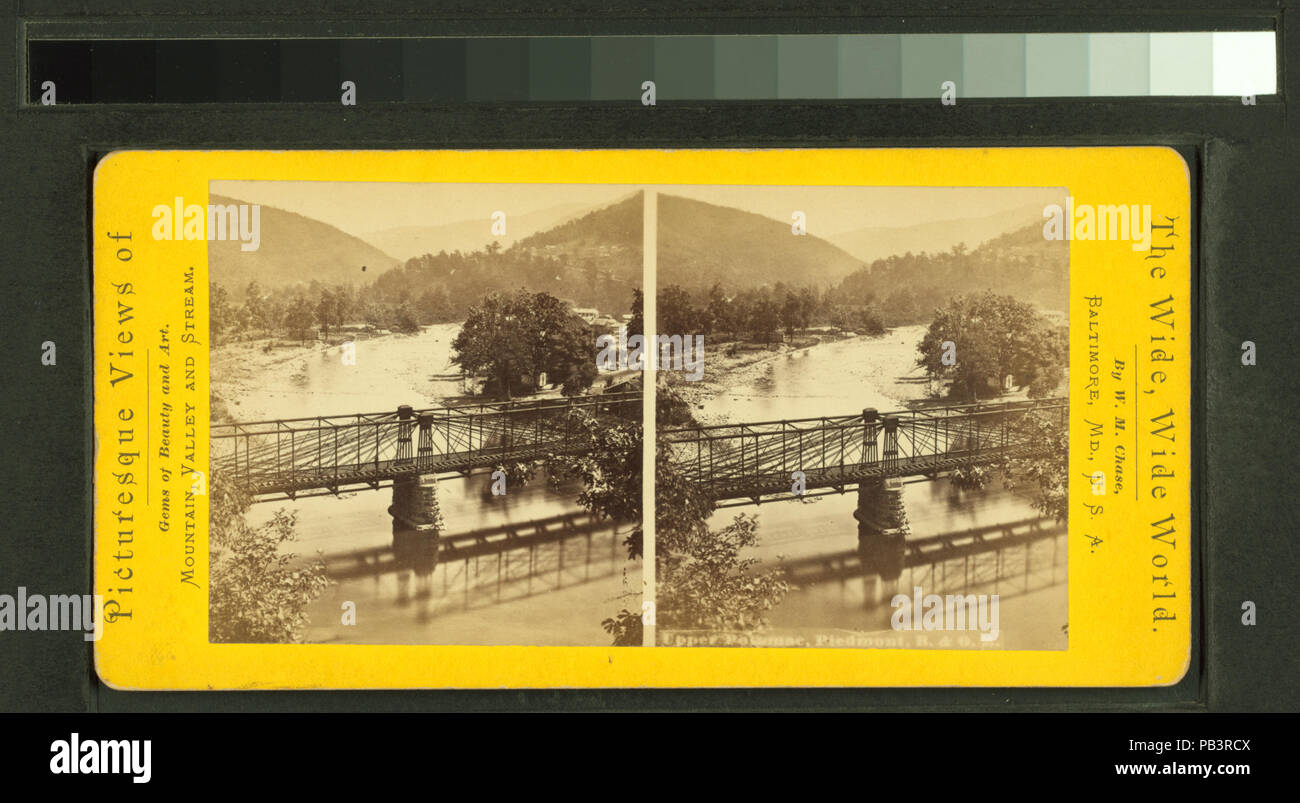 1795 superiore di Potomac, Piemonte (vista di un ponte) (NYPL B11707485-G90F208 018F) Foto Stock