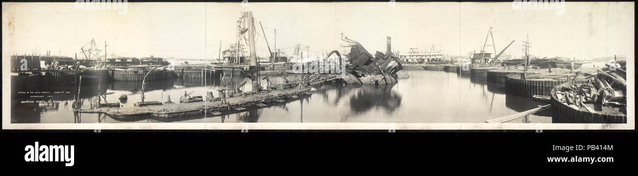 1872 relitto del Museo della Portaerei U.S.S. Maine, Giugno 7th, 1911 LCCN2007663144 Foto Stock