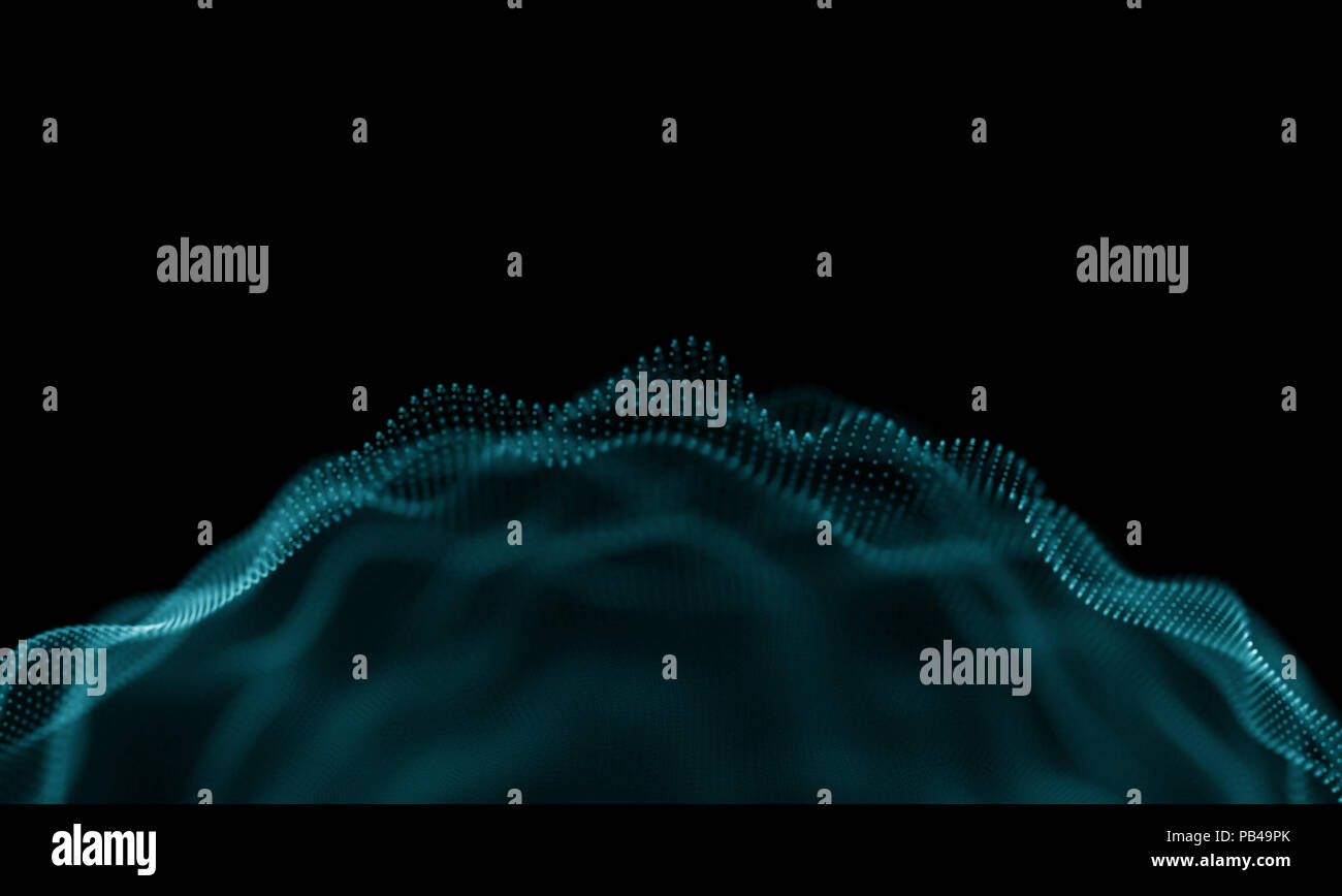 Astratta geometrica blu sfondo . La tecnologia avveniristica stile. Insegna al neon . La tecnologia avveniristica elemento HUD . Elegante sfondo astratto . Grande per la visualizzazione di dati . Foto Stock