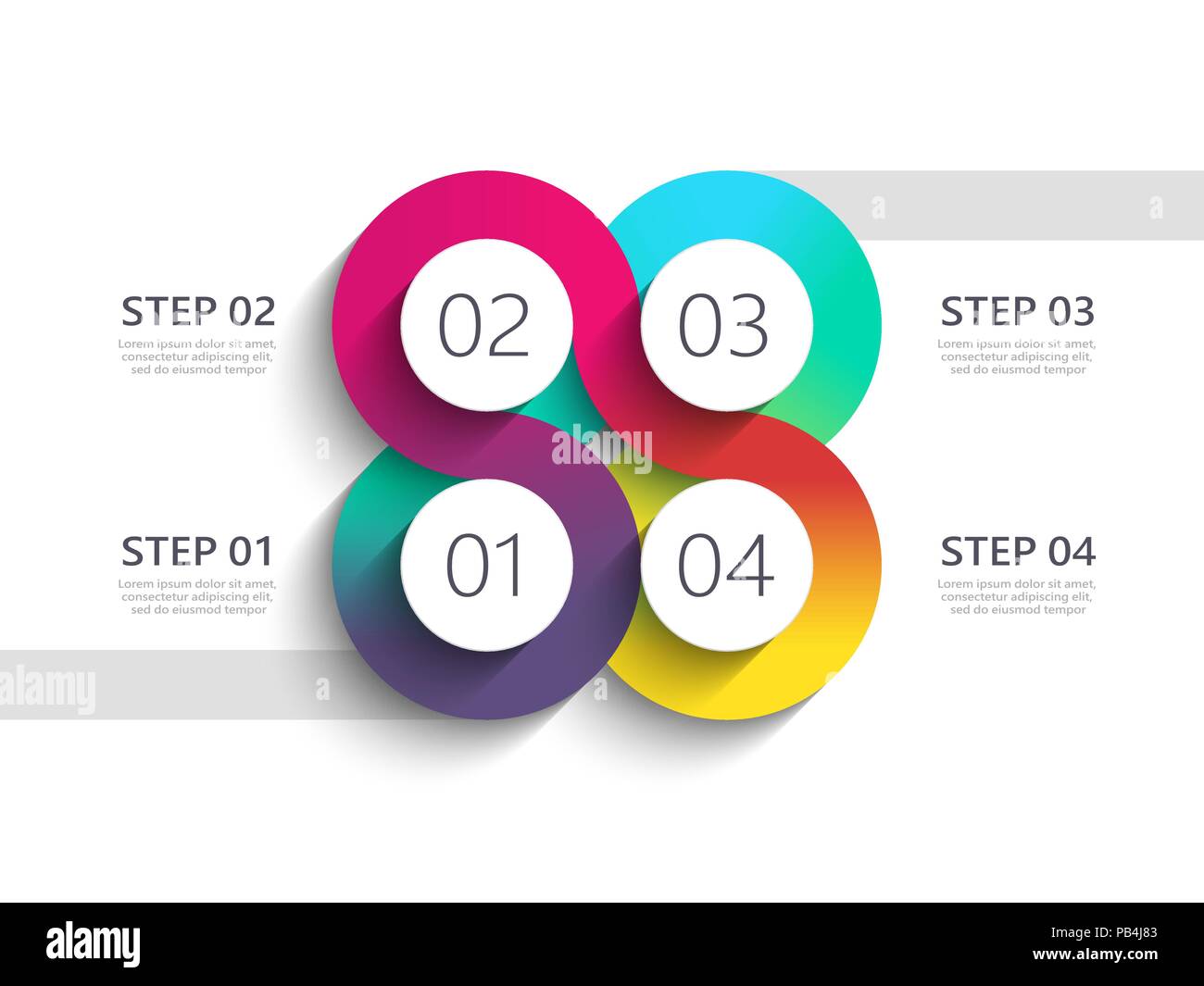 Strada tortuosa moderno 3D Una infografica modello con una struttura graduale. Business modello di cerchio con opzioni per brochure, diagramma, timeline. EPS 10 Illustrazione Vettoriale