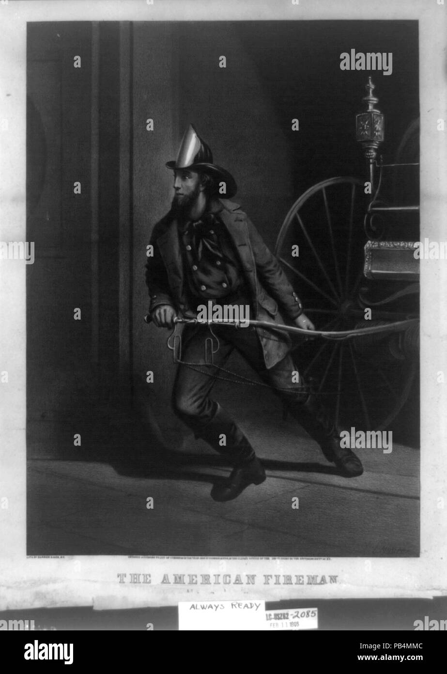 1611 American fireman - sempre pronto LCCN2002706835 Foto Stock