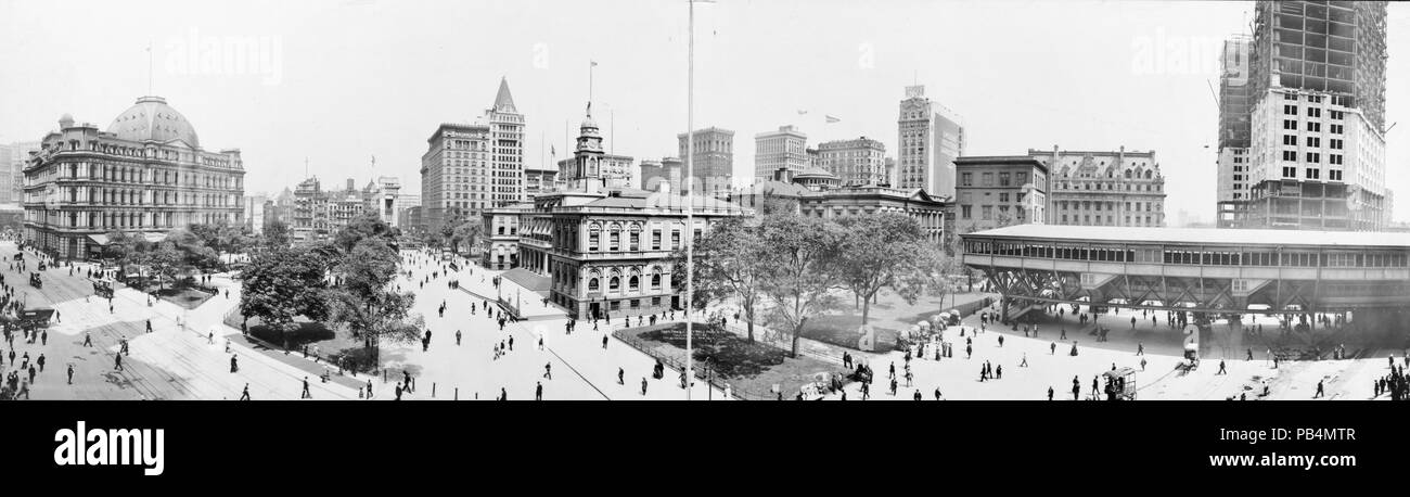 1169 Park Row e il City Hall Park LCCN2007662372 Foto Stock