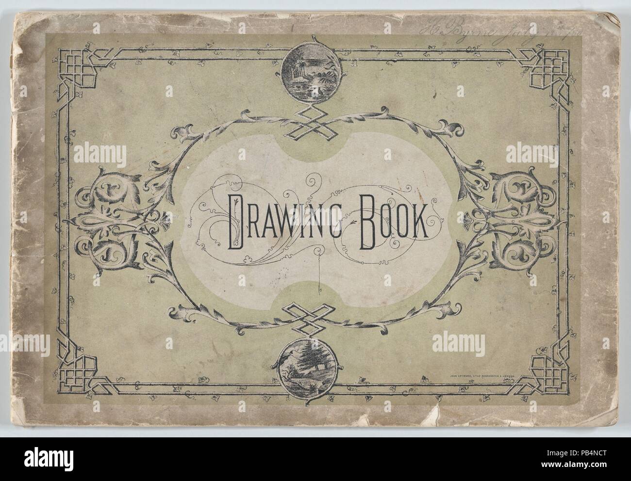 Libro di disegno. Artista: H. Byrne (British, attiva la seconda metà del XIX secolo). Dimensioni: 9 5/8 × 14 3/16 in. (24,5 × 36 cm). Stampante: Copertina stampata da John Heywood (British, tardo XIX secolo). Data: 1880-81. Museo: Metropolitan Museum of Art di New York, Stati Uniti d'America. Foto Stock