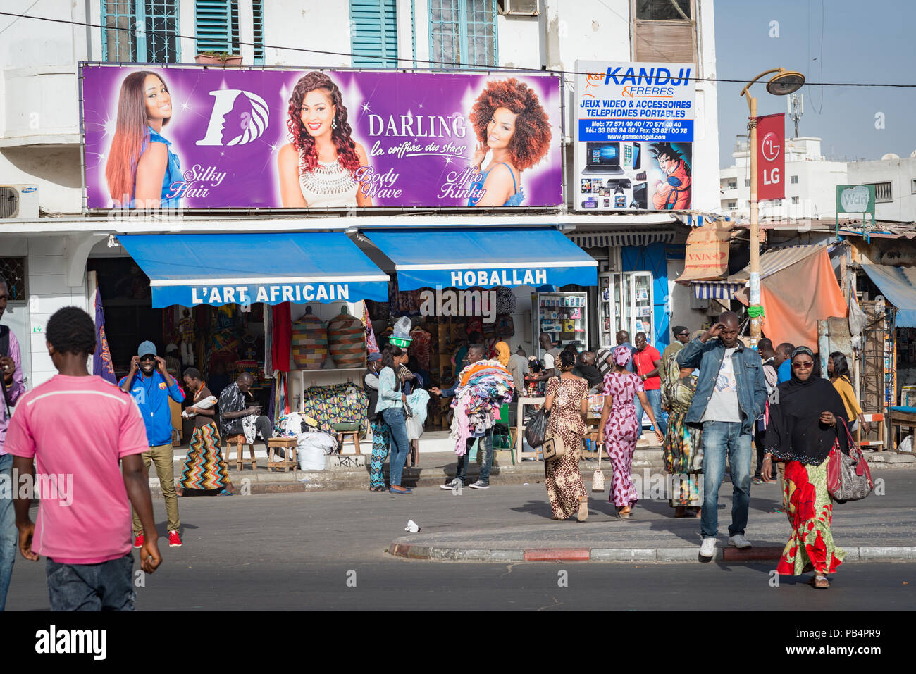 Il centro di Dakar, Senegal Africa occidentale Foto Stock