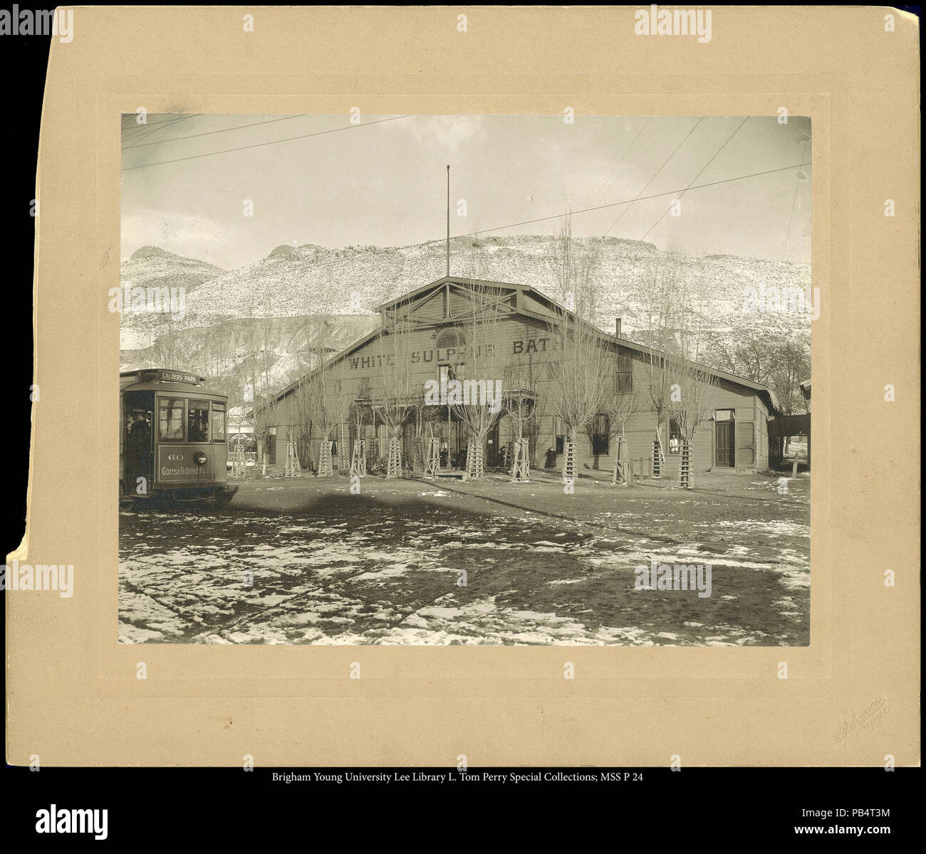 1851 Bianco Bagno di zolfo Foto Stock