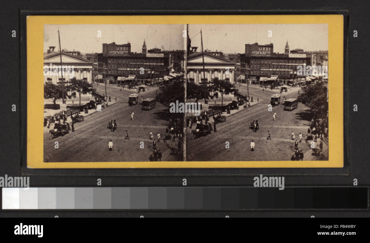 1647 La giunzione di Chatham e centro Sts., dalla stampa House Square (NYPL B11708035-G91F181 010F) Foto Stock