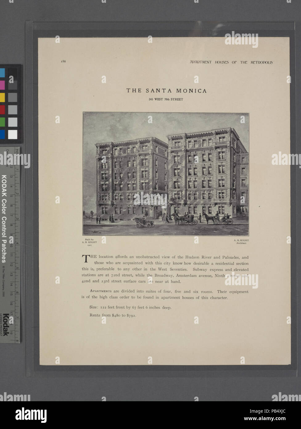 1698 La Santa Monica, 345 West 70 Street (NYPL b12647274-465610) Foto Stock