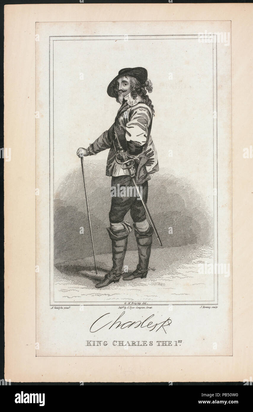 860 King Charles il 1° (NYPL ADE-256390-EM14637) Foto Stock