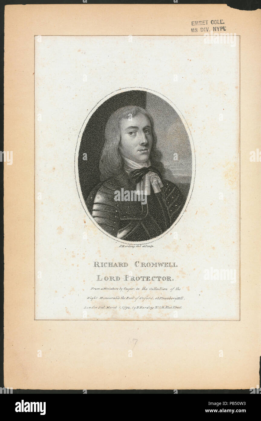1260 Richard Cromwell, signore Protector (NYPL ADE-256398-EM14645) Foto Stock