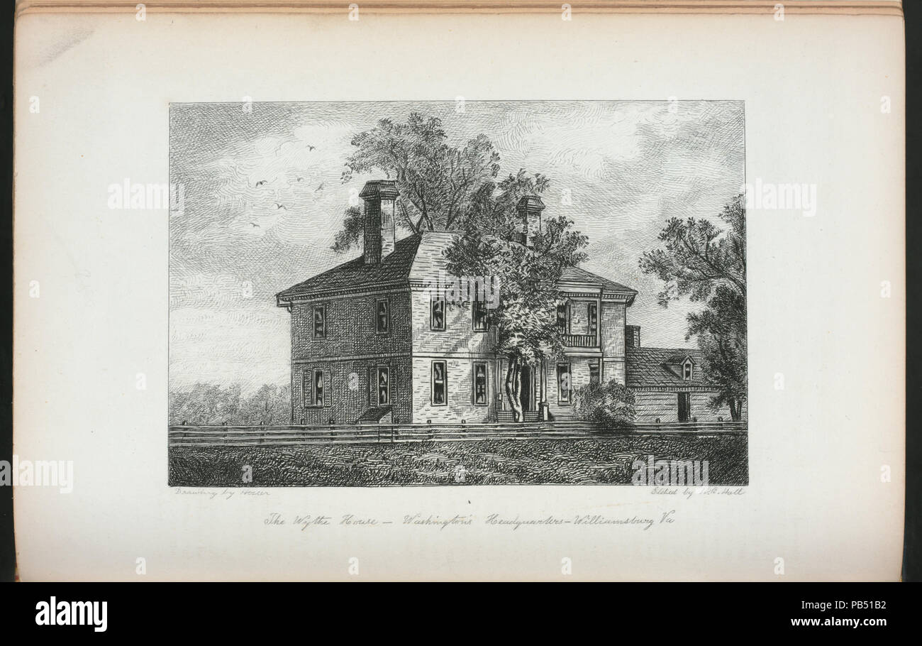 1714 La Casa Wythe. Washington presso la sede centrale, Williamsburg, VA (NYPL ADE-256530-EM14848) Foto Stock