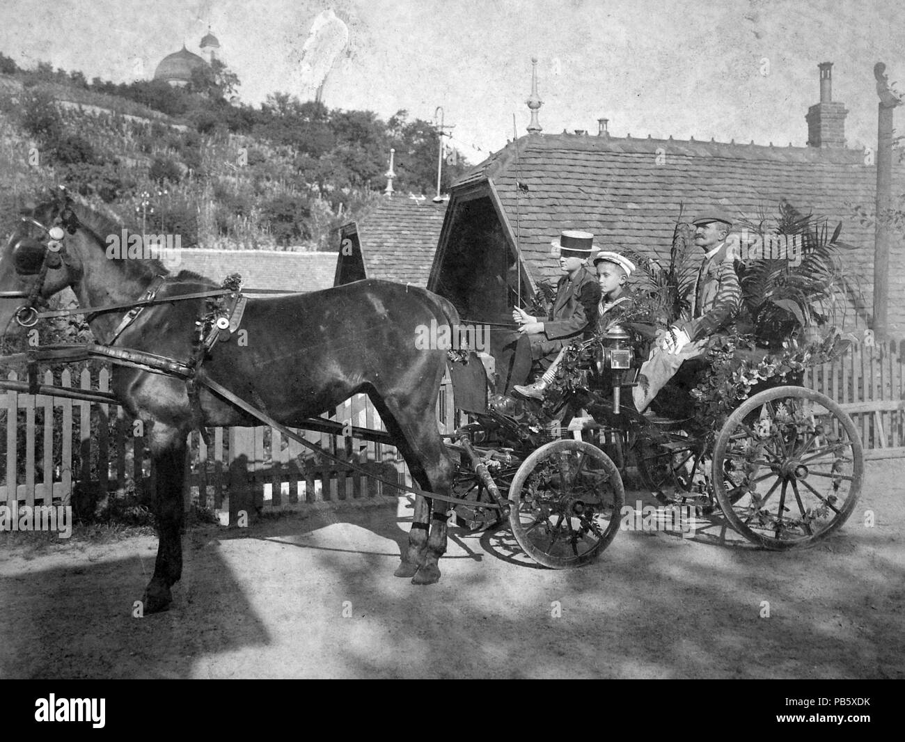 871 Kápolna un dombon Kálvária. Fortepan 11740 Foto Stock