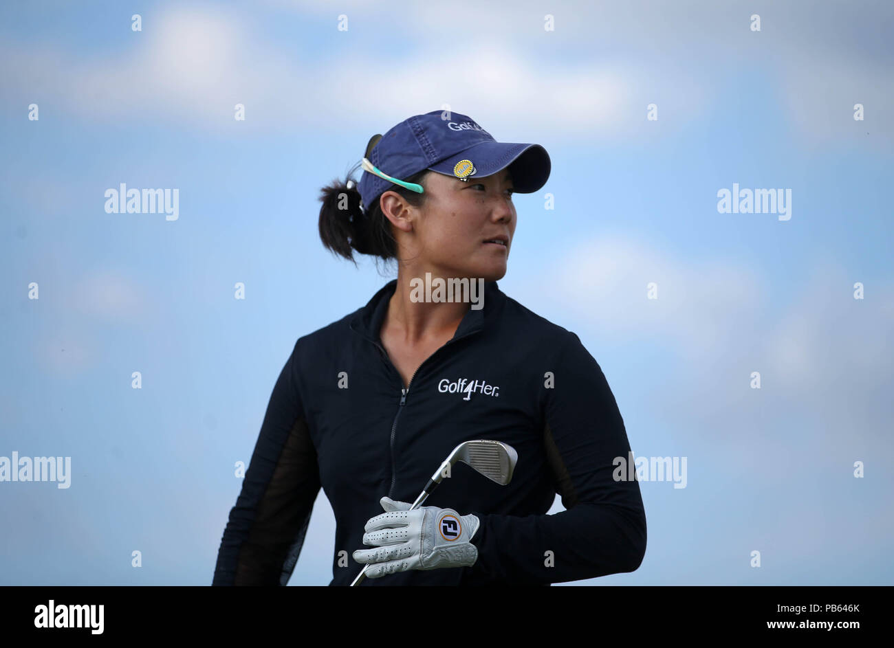 USA's Tiffany Joh sulla 17.a T durante il giorno uno dei 2018 Aberdeen Standard Investments Ladies Scottish Open al Gullane Golf Club. STAMPA ASSOCIAZIONE Foto, Foto data: Giovedì 26 luglio 2018. Il credito fotografico dovrebbe essere: Jane Barlow/PA Wire. Foto Stock