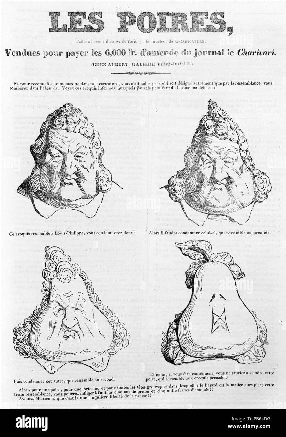 Le Charivari, 1 Dicembre 1832 - 31 maggio 1835. Artista: Honoré Daumier (francese, Marsiglia 1808-1879 Valmondois); CHAM (Amédée Charles Henri, Comte de Noé) (francese, Parigi Parigi 1819-1879). Dimensioni: 13 1/8 × 10 × 2 3/8 in. (33,3 × 25,4 × 6 cm). Fondatore: Rivista fondata da Charles Philipon (francese, Lione 1800-1862 Paris). Editore: Aubert et Cie. Data: Dicembre 1, 1832-Maggio 31, 1835. Cinque i volumi rilegati di Le Charivari, dal 1832 al 1835. Un quotidiano periodal satirico rilasciato a Parigi tra il 1832 e il 1937, Le Charivari ha iniziato la pubblicazione di caricature satirizing vita quotidiana dopo il 1835 Divieto di polit Foto Stock