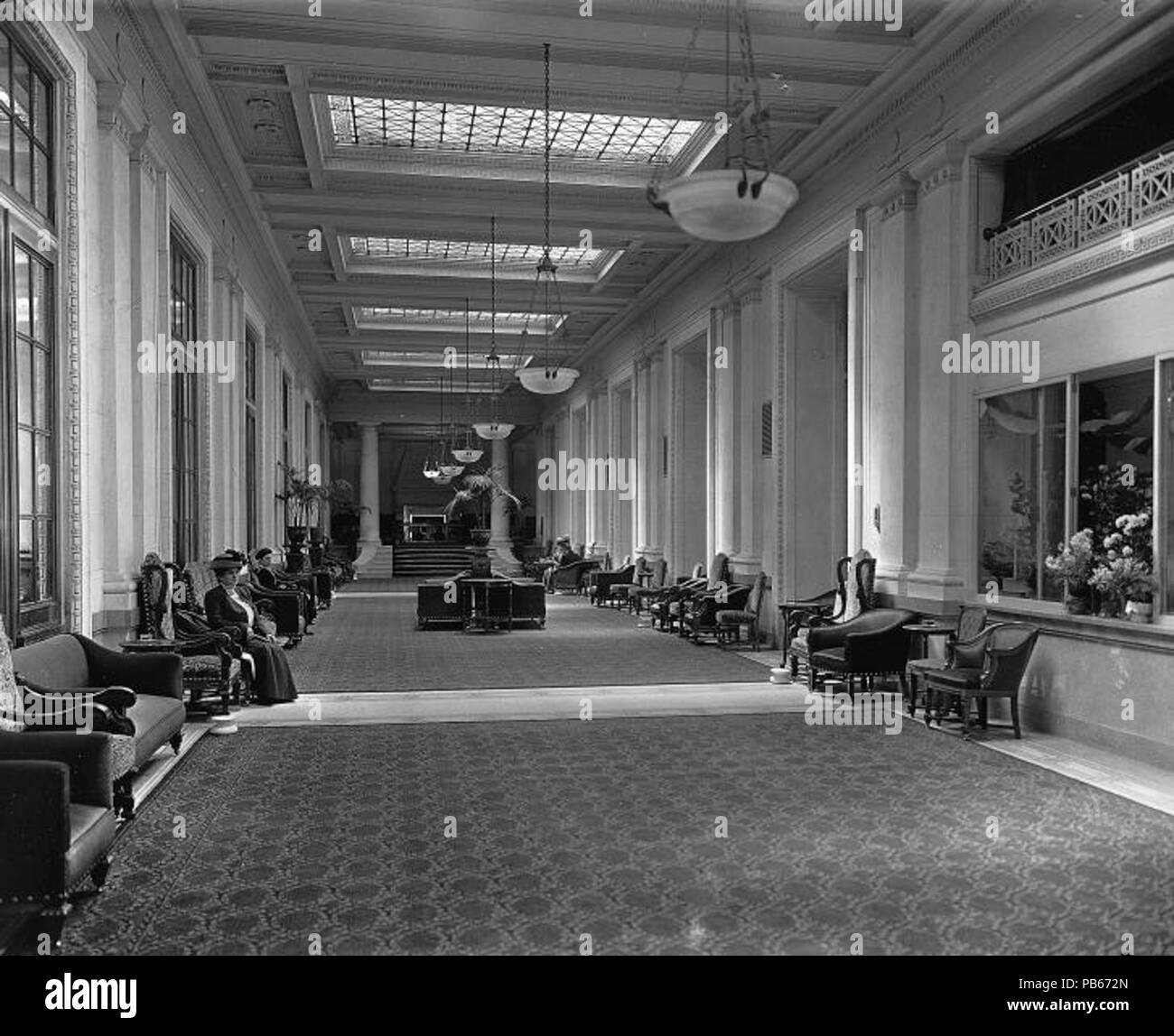 984 principale corridoio, Windsor Hotel estensione, Montreal, QC, 1916 Foto Stock