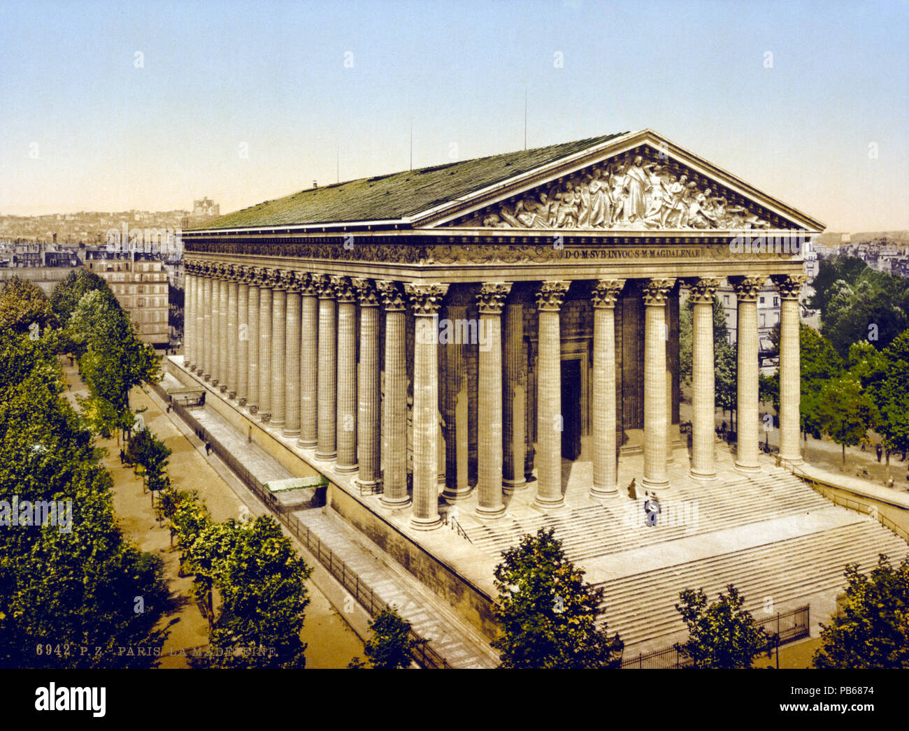 1654 La Madeleine, Parigi, Francia, ca. 1890-1900 Foto Stock