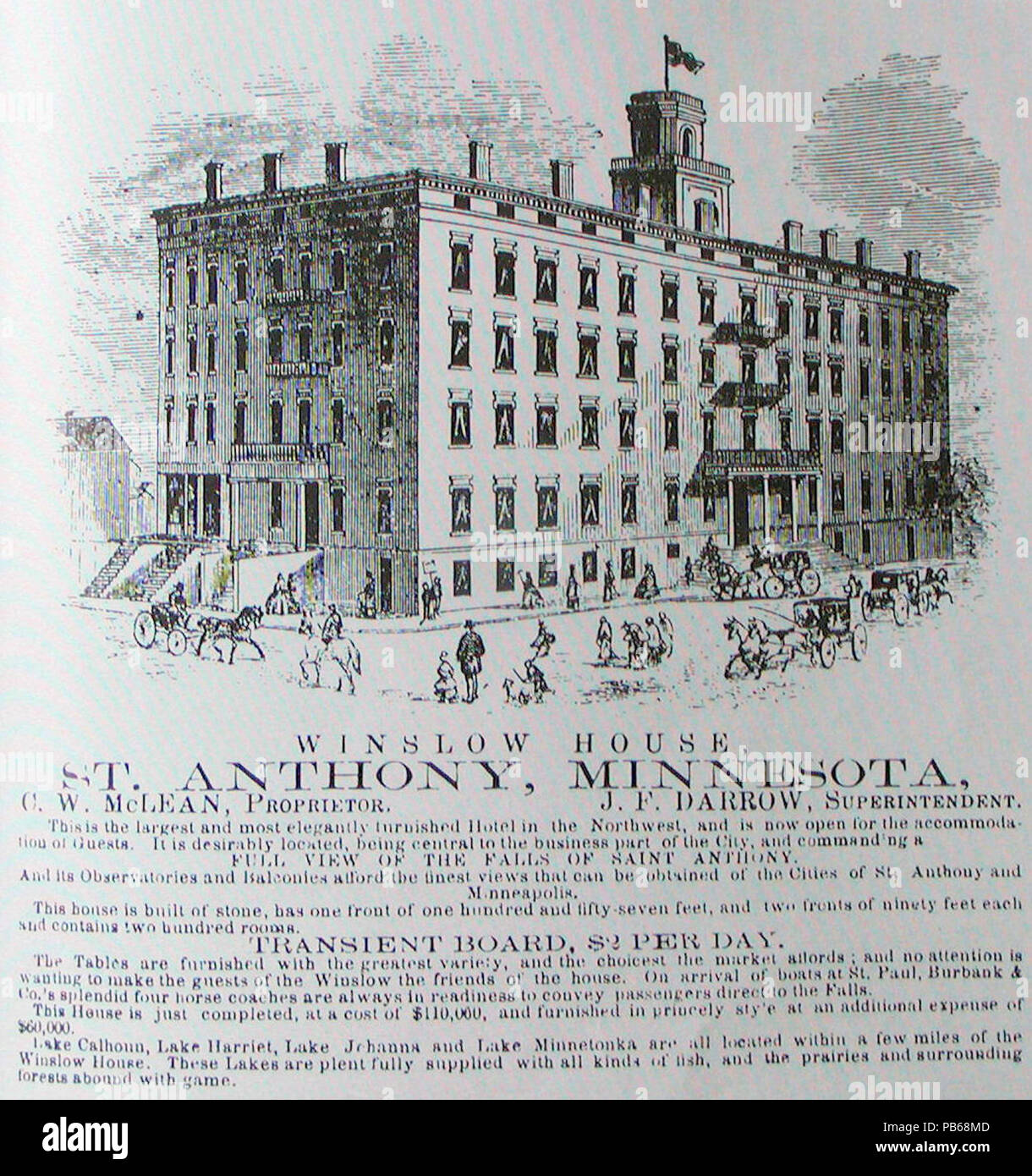 1862 Winstonhouse Foto Stock