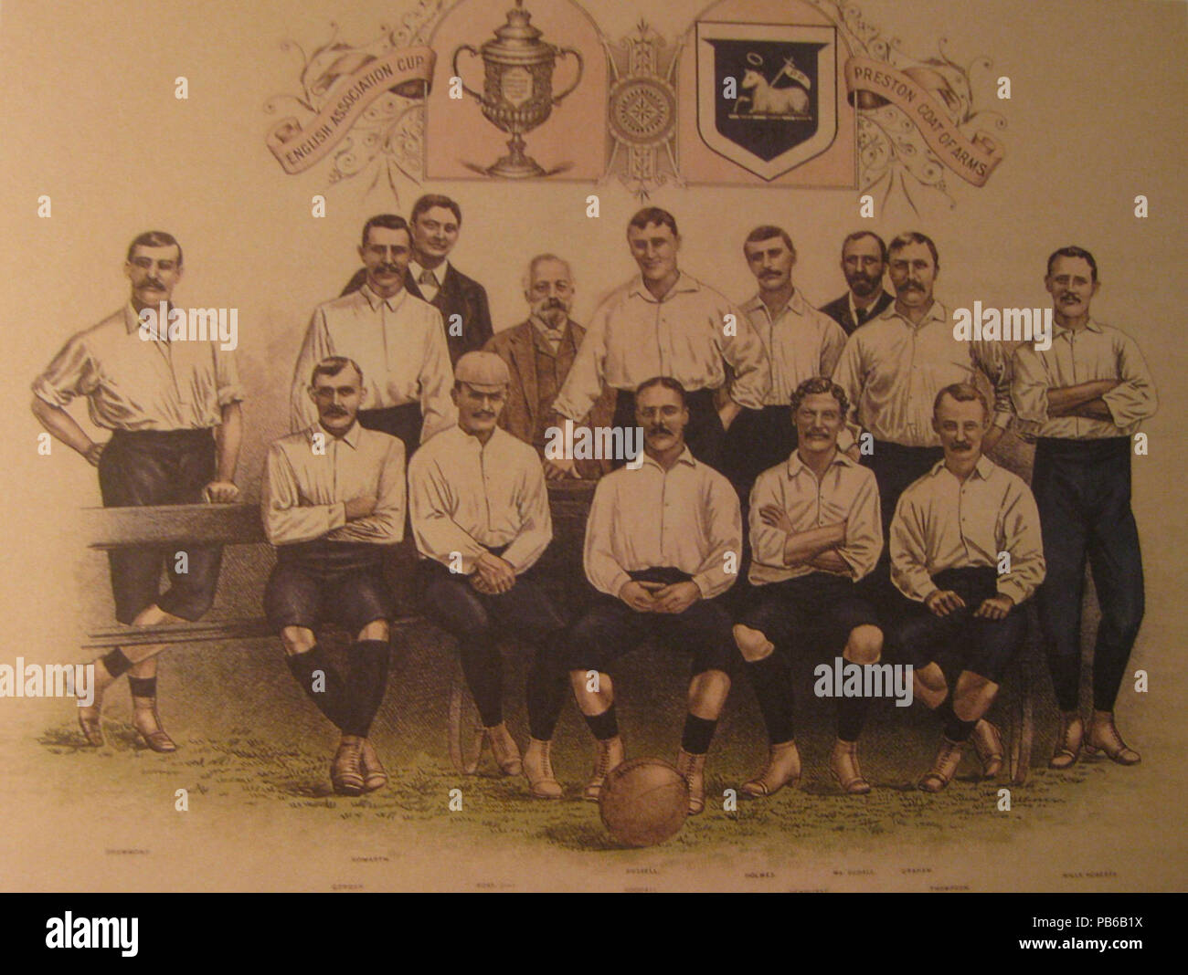 1226 Preston North End nel 1888-89, il primo campionato di calcio champions Foto Stock