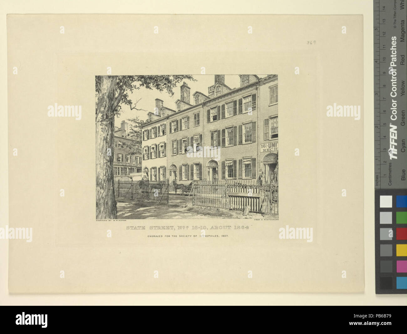 1570 Membro Street, n. 16-19, circa 1864 (NYPL ADE-1803584-1659258) Foto Stock