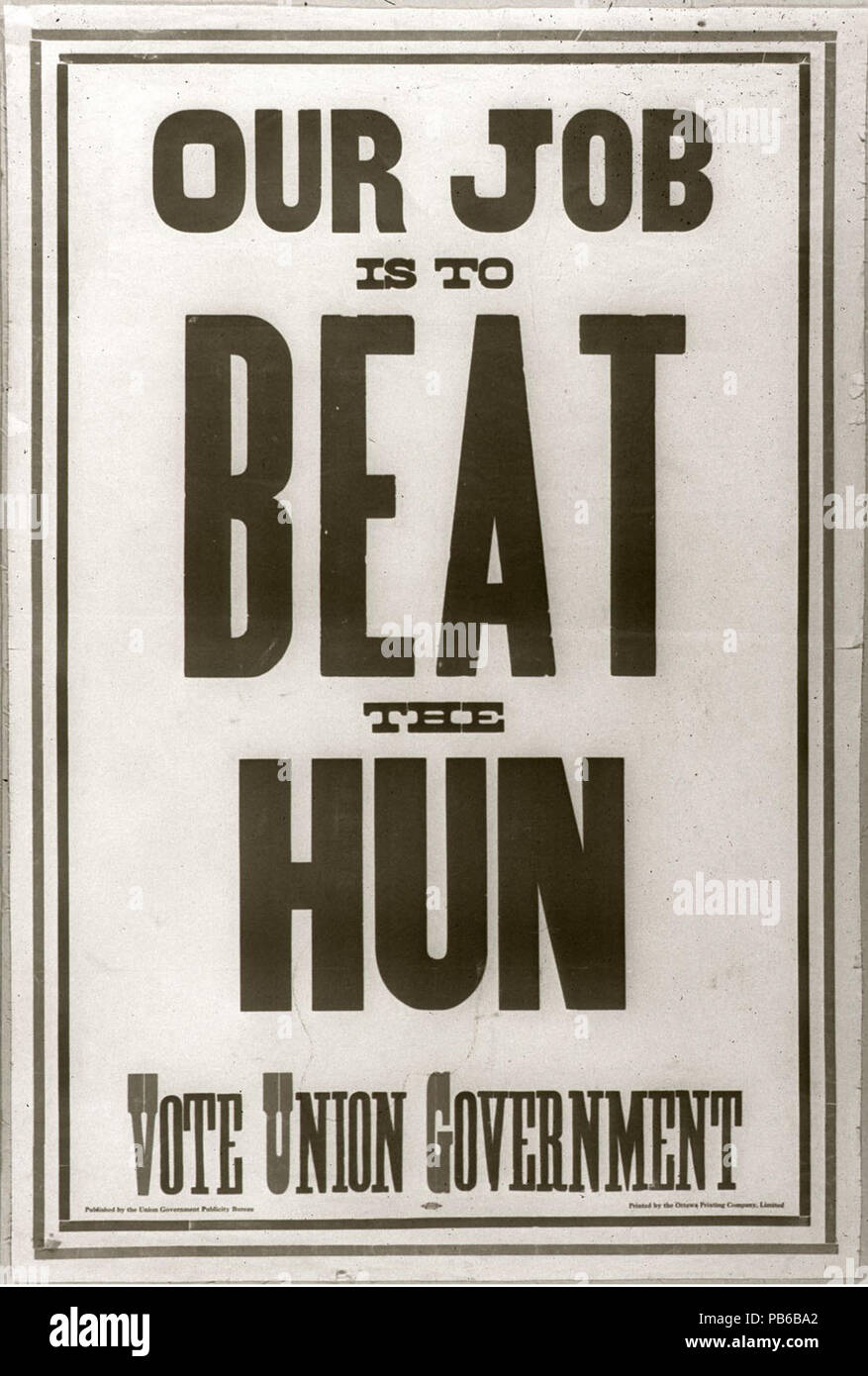 1823 Voto unione govt - Canada-hun Foto Stock