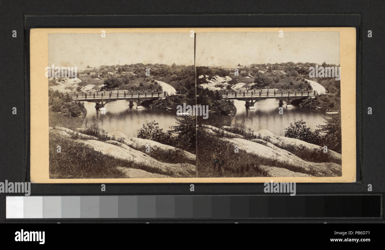 1660 Il ponte in legno di quercia (NYPL B11708073-G91F219 043F) Foto Stock