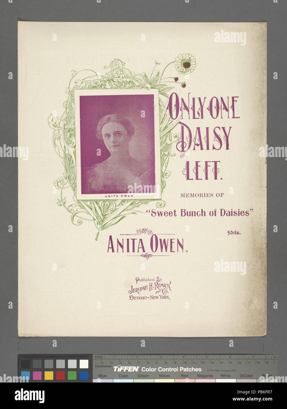 1138 una sola sinistra a margherita (NYPL ADE-610312-1255896) Foto Stock