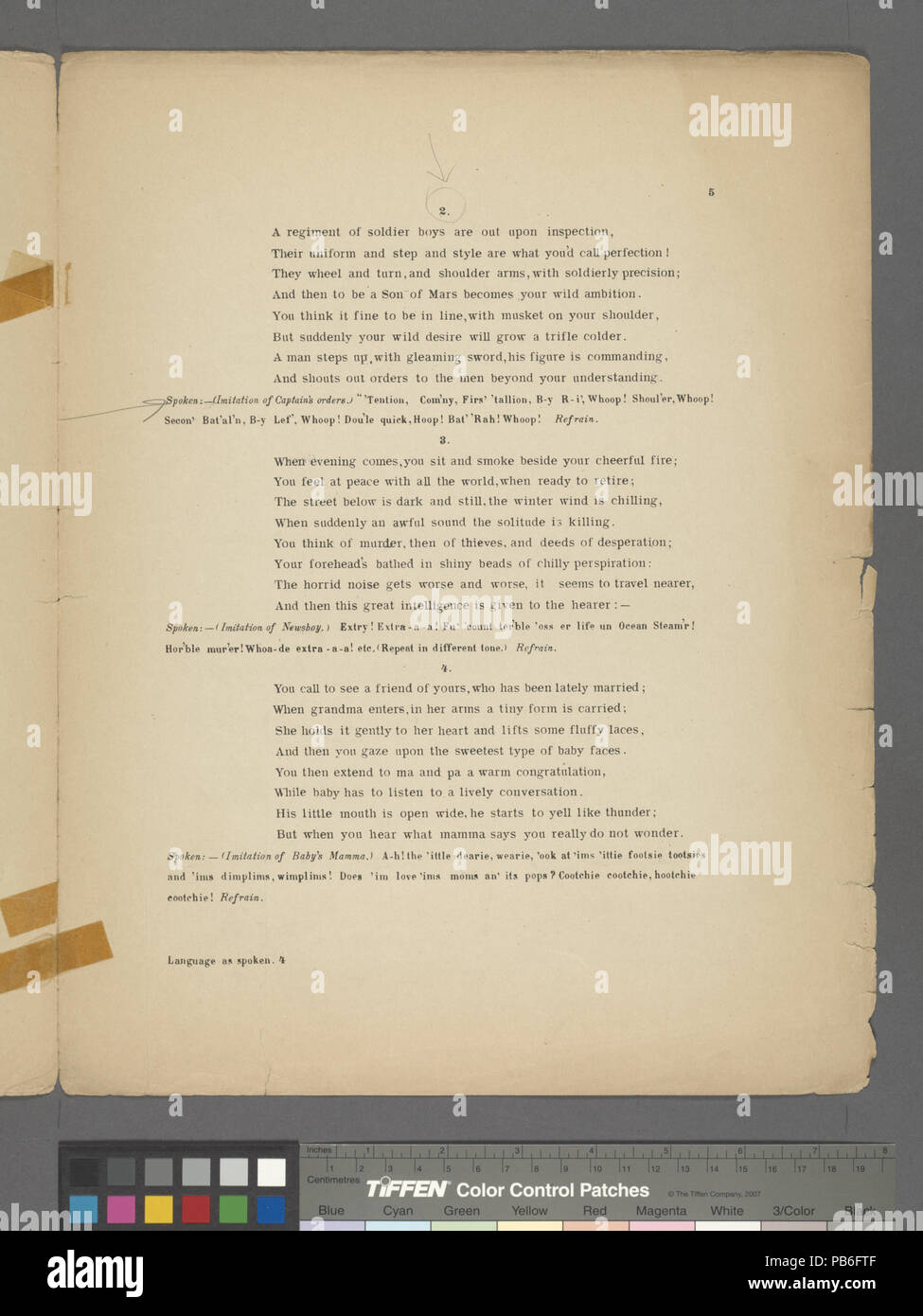 1145 la nostra lingua è parlata (NYPL ADE-610235-1813398) Foto Stock