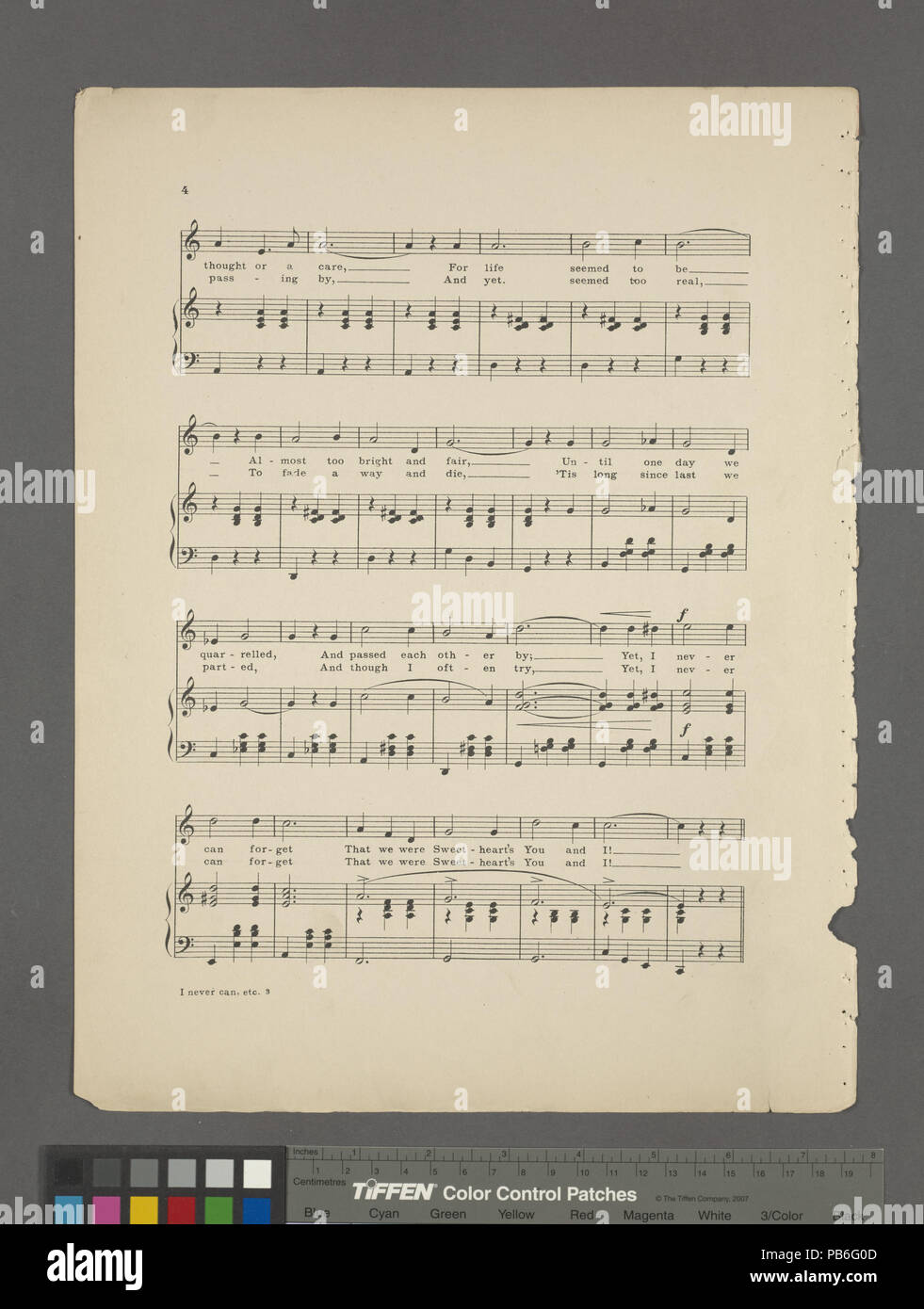 782 io mai non può dimenticare che si erano la mia amata (NYPL ADE-449200-1691196) Foto Stock