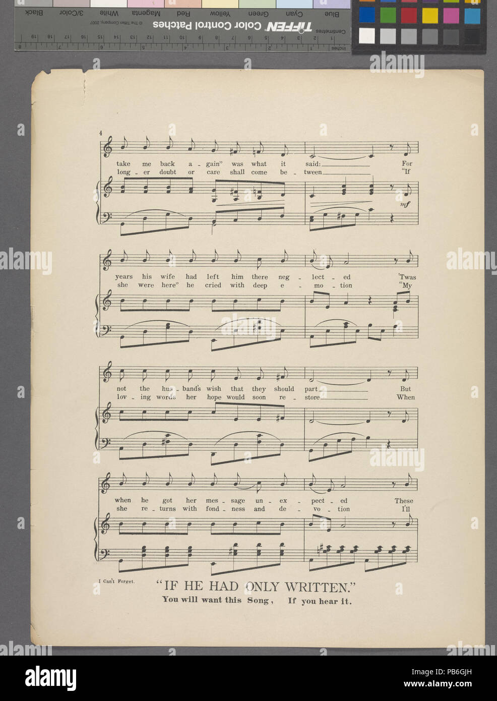 779 non posso dimenticare quanto è caro ho amato la sua (NYPL ADE-608765-1990314) Foto Stock