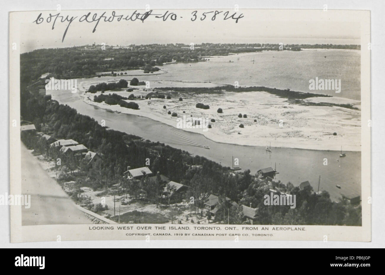 1757 Toronto dall'aria (HS85-10-35824) originale Foto Stock