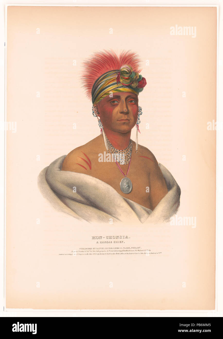 1054 Mon-chonsia un Kansas chief LCCN2003670069 Foto Stock