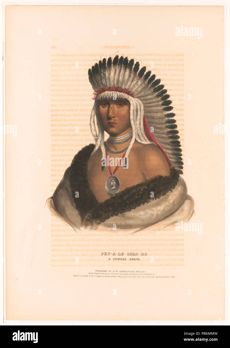 1183 Pet-un-le-shar-ro un Pawnee brave LCCN2003670083 Foto Stock