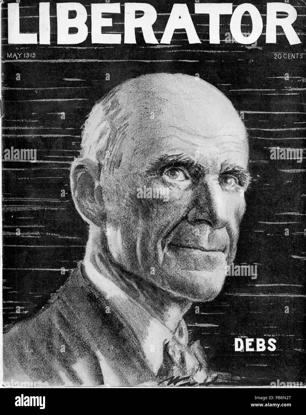1651 Il liberatore, maggio 1919, coperchio- Eugene Debs Foto Stock