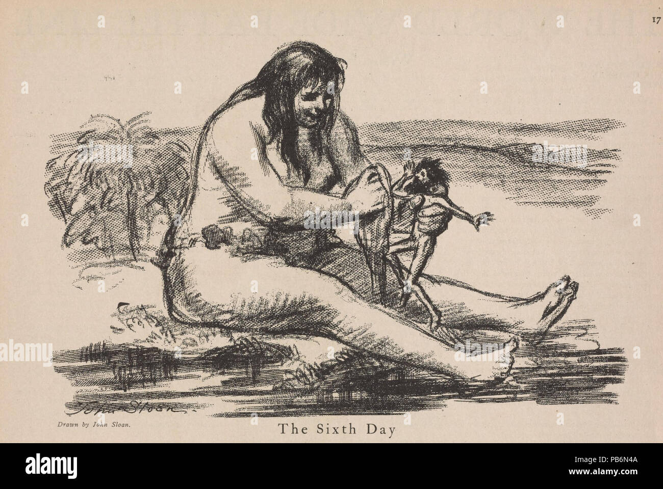 1701 Il sesto giorno, da John Sloan Foto Stock