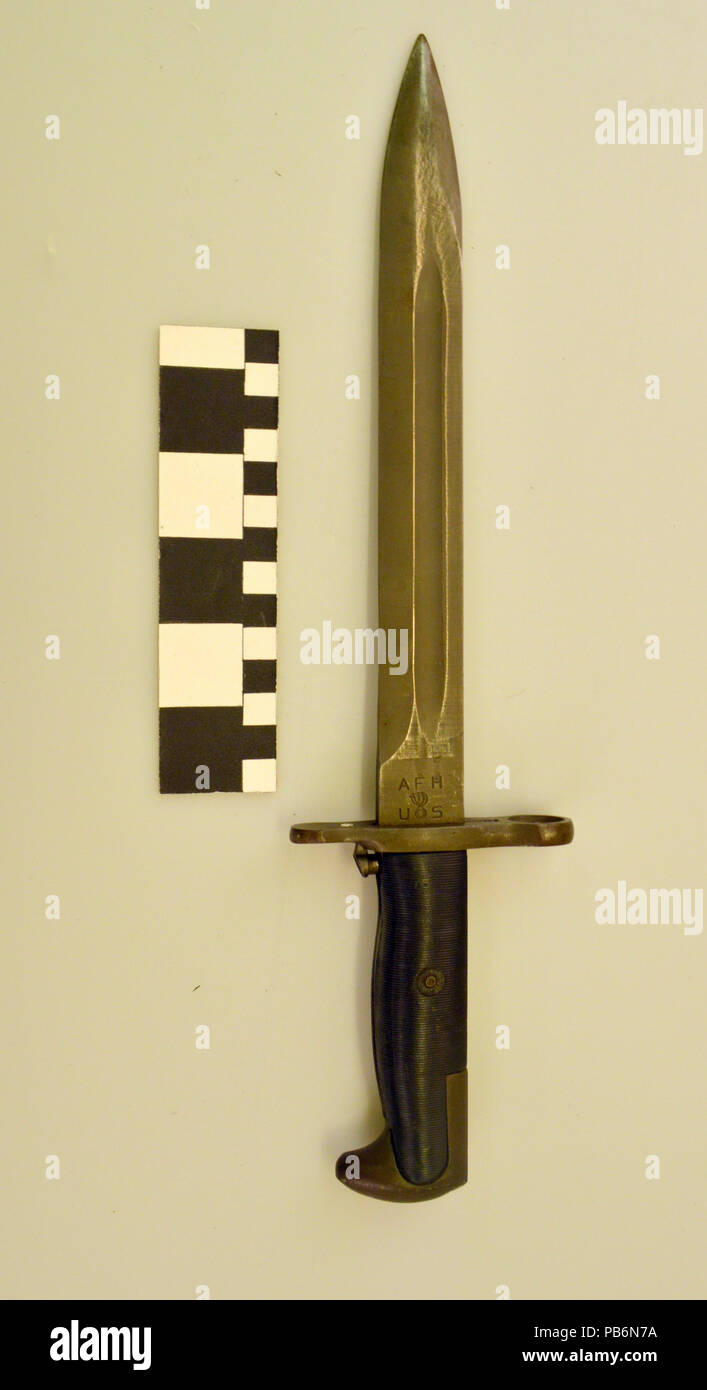 1871 Guerra Mondiale II M1903 Springfield fucile e baionetta Foto Stock