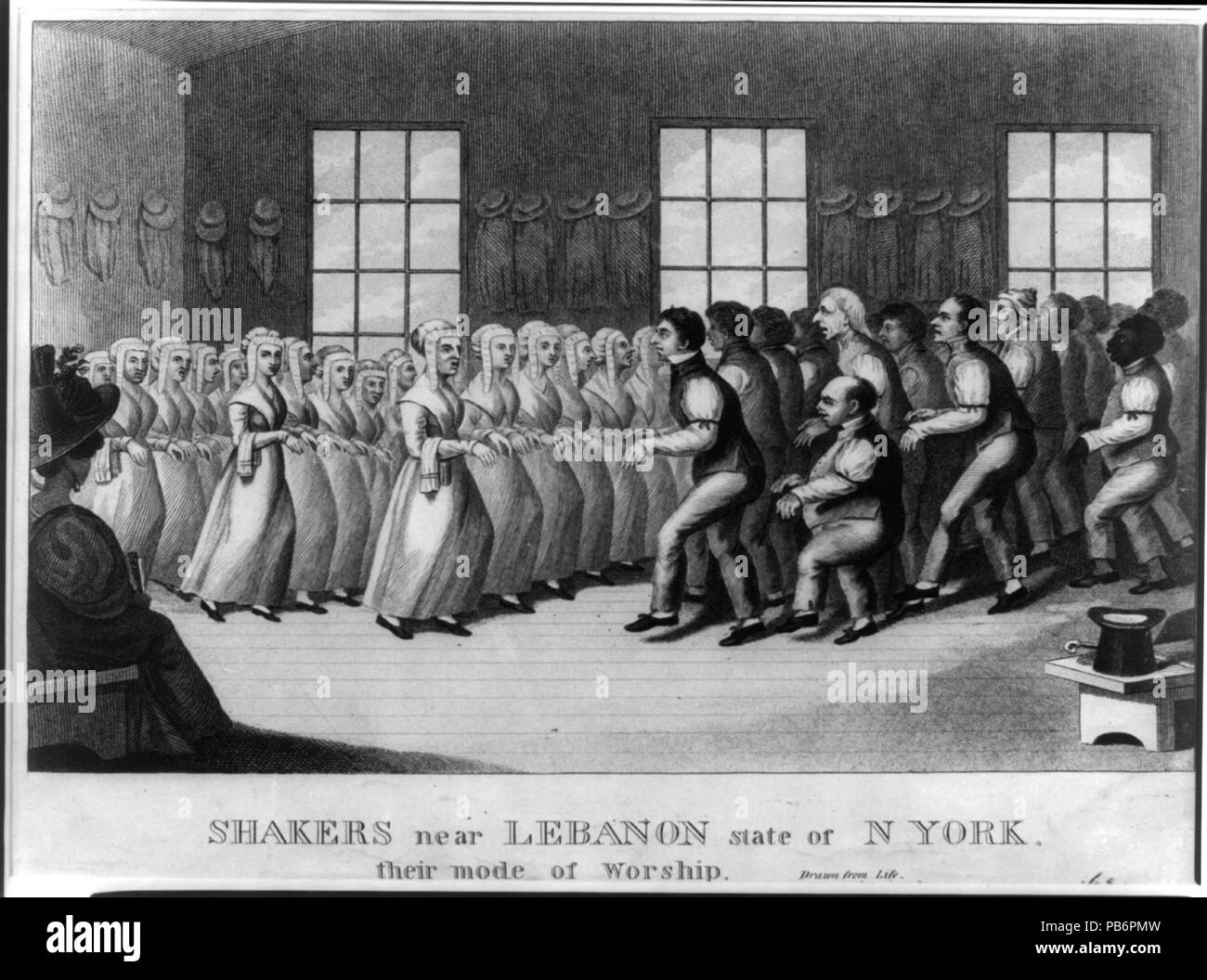 1311 Shaker vicino al Libano membro di N. York, le loro modalità di culto LCCN00650589 Foto Stock 1311 Shaker vicino al Libano membro di N. York, le loro modalità di culto LCCN00650589 Foto Stock