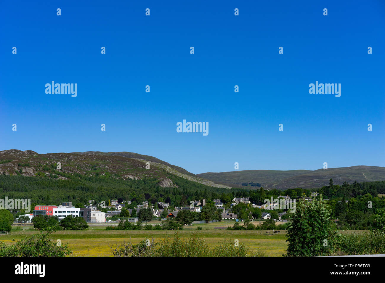 La piccola città di Kingussie,Inverness-shire,Highland,Scozia, Regno Unito. Foto Stock