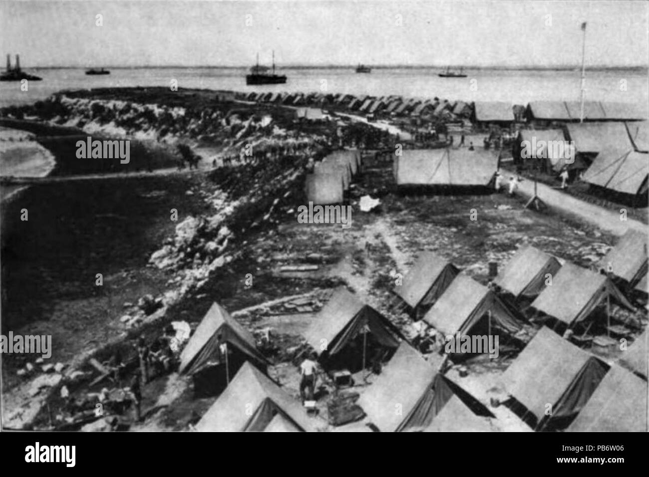734 Guantanamo Bay Base Navale, Cuba, 1916 - 2 Foto Stock