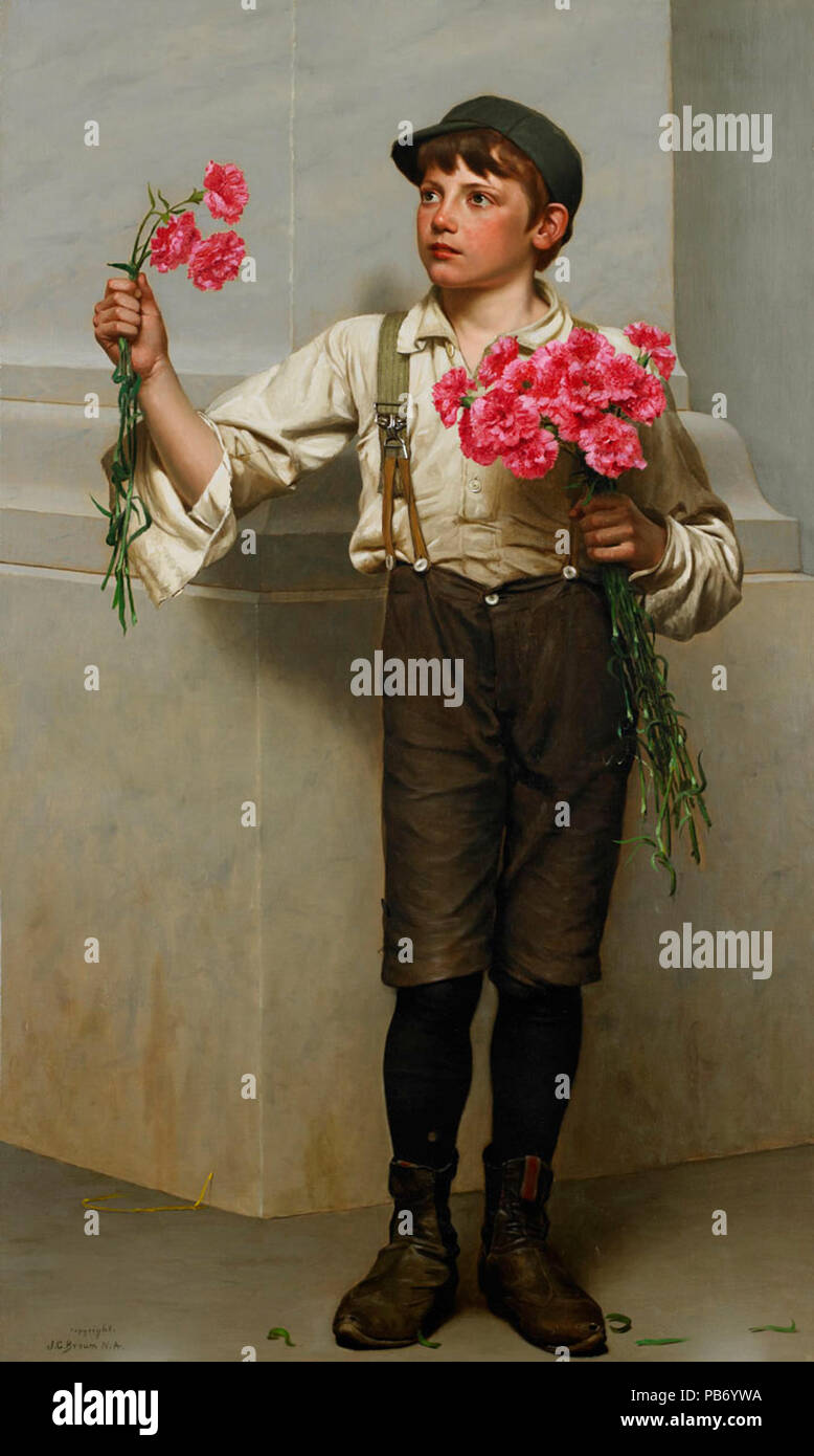 1744 Tre per cinque da John George Brown - BMA Foto Stock