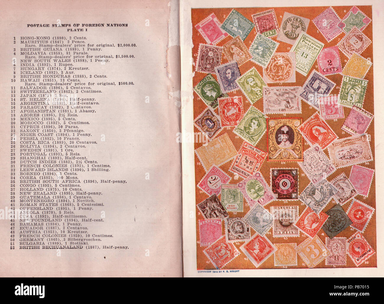 1568 francobolli Foto Stock