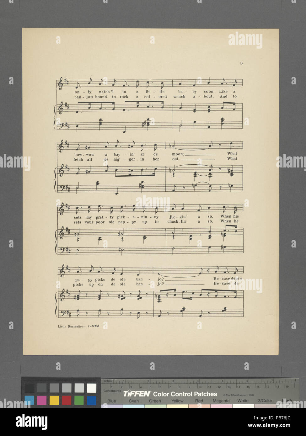 934 Lookin' per un po' di ricreazione (NYPL ADE-609833-1805702) Foto Stock