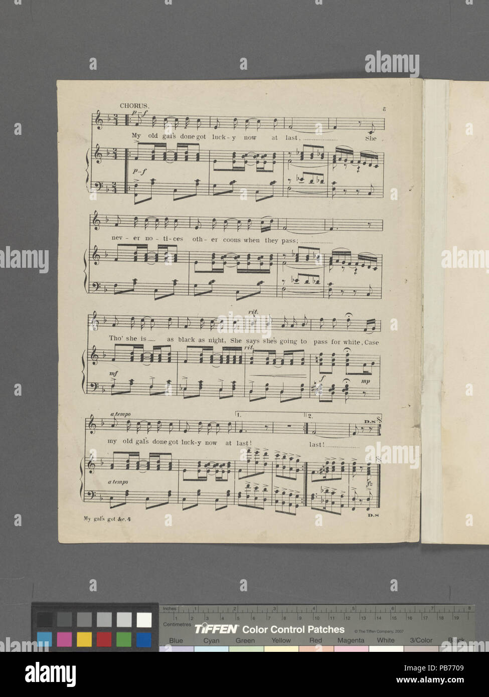 1074 Mio gal ha la fortuna di ultimo (NYPL ADE-609801-1806528) Foto Stock