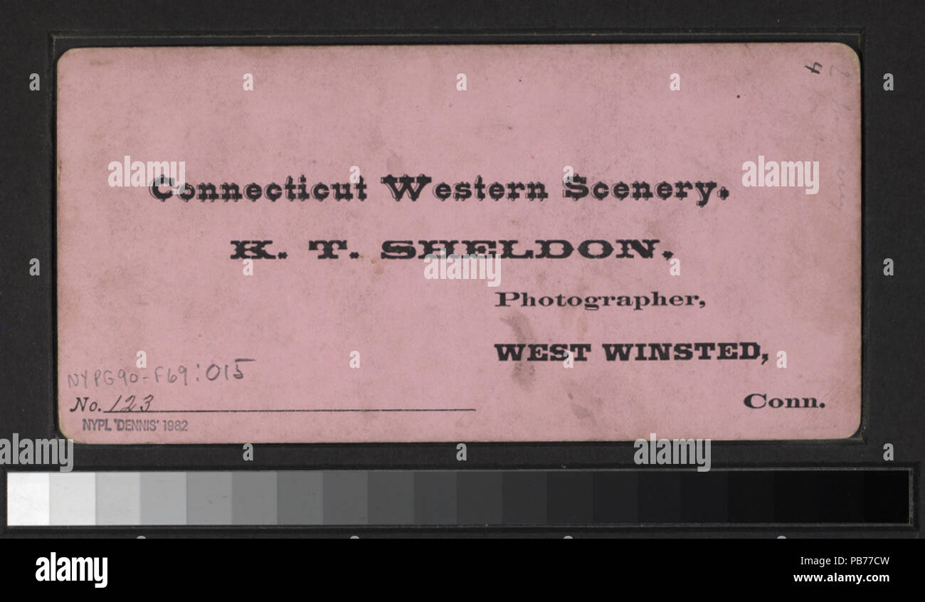 1810 vista di una strada rurale a West Winsted (NYPL B11707677-G90F069 015B) Foto Stock