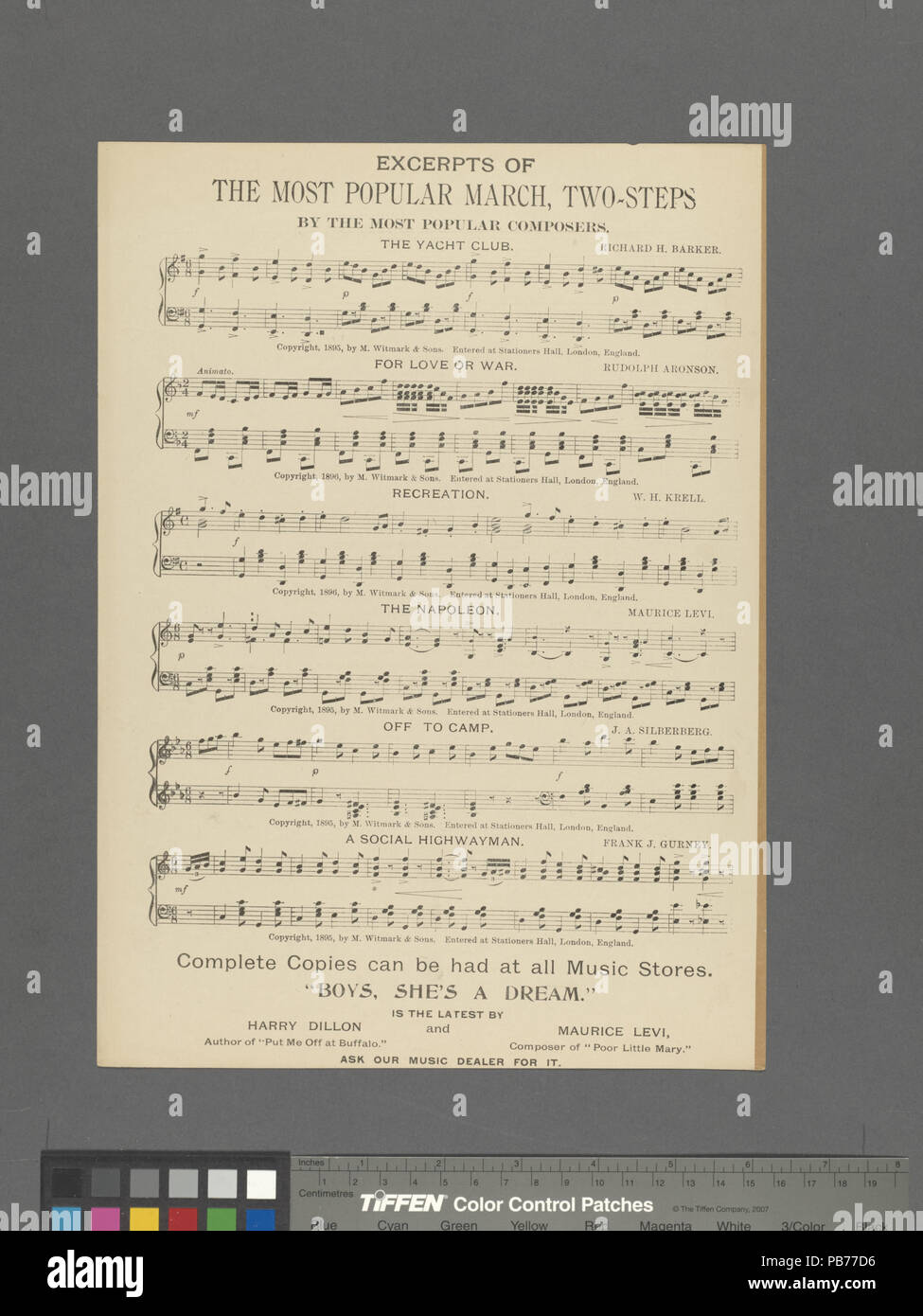 1074 La mia ragazza è un vincitore (NYPL ADE-464579-1711932) Foto Stock