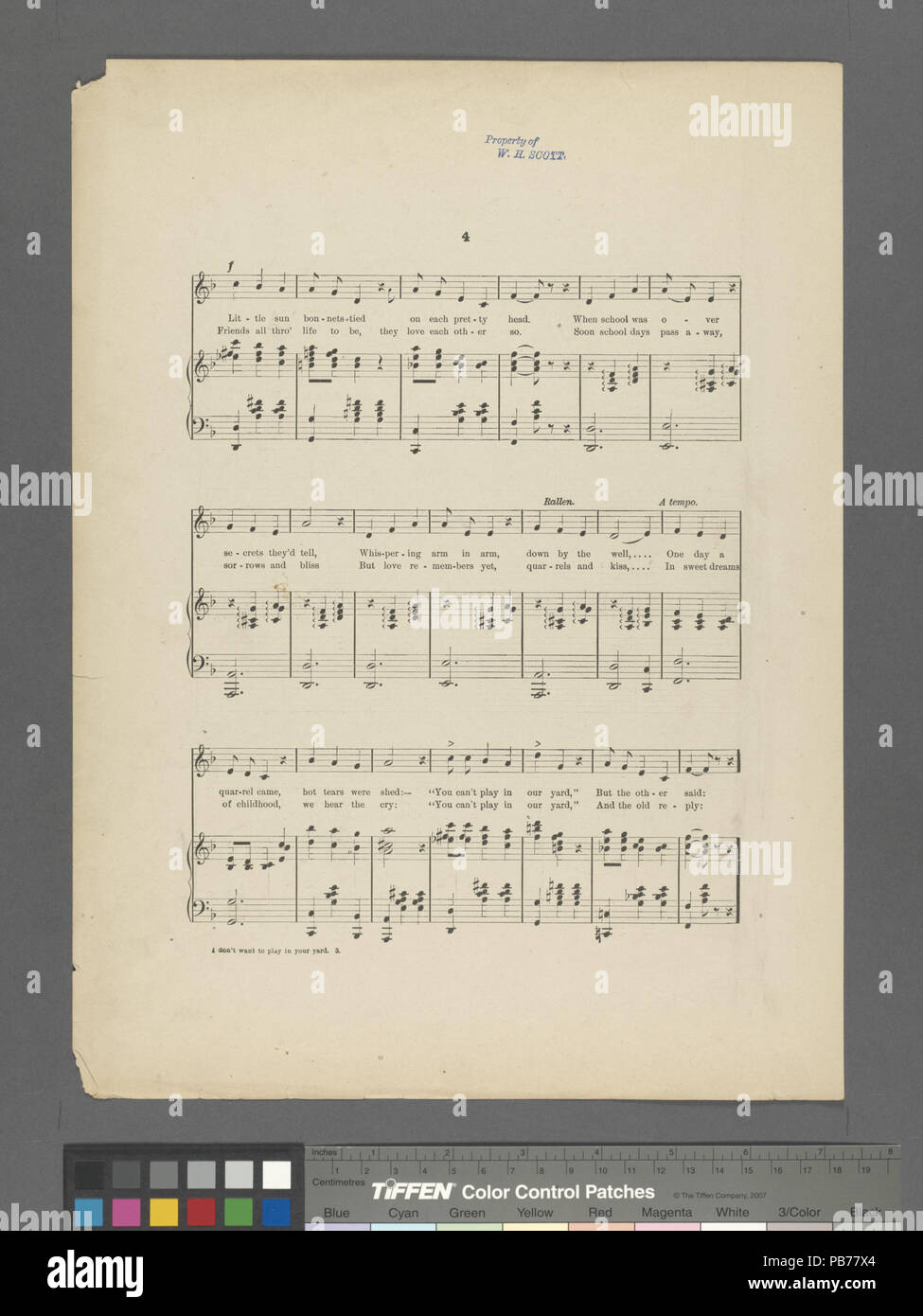 780 non voglio giocare nel vostro cantiere (NYPL ADE-454184-1703849) Foto Stock
