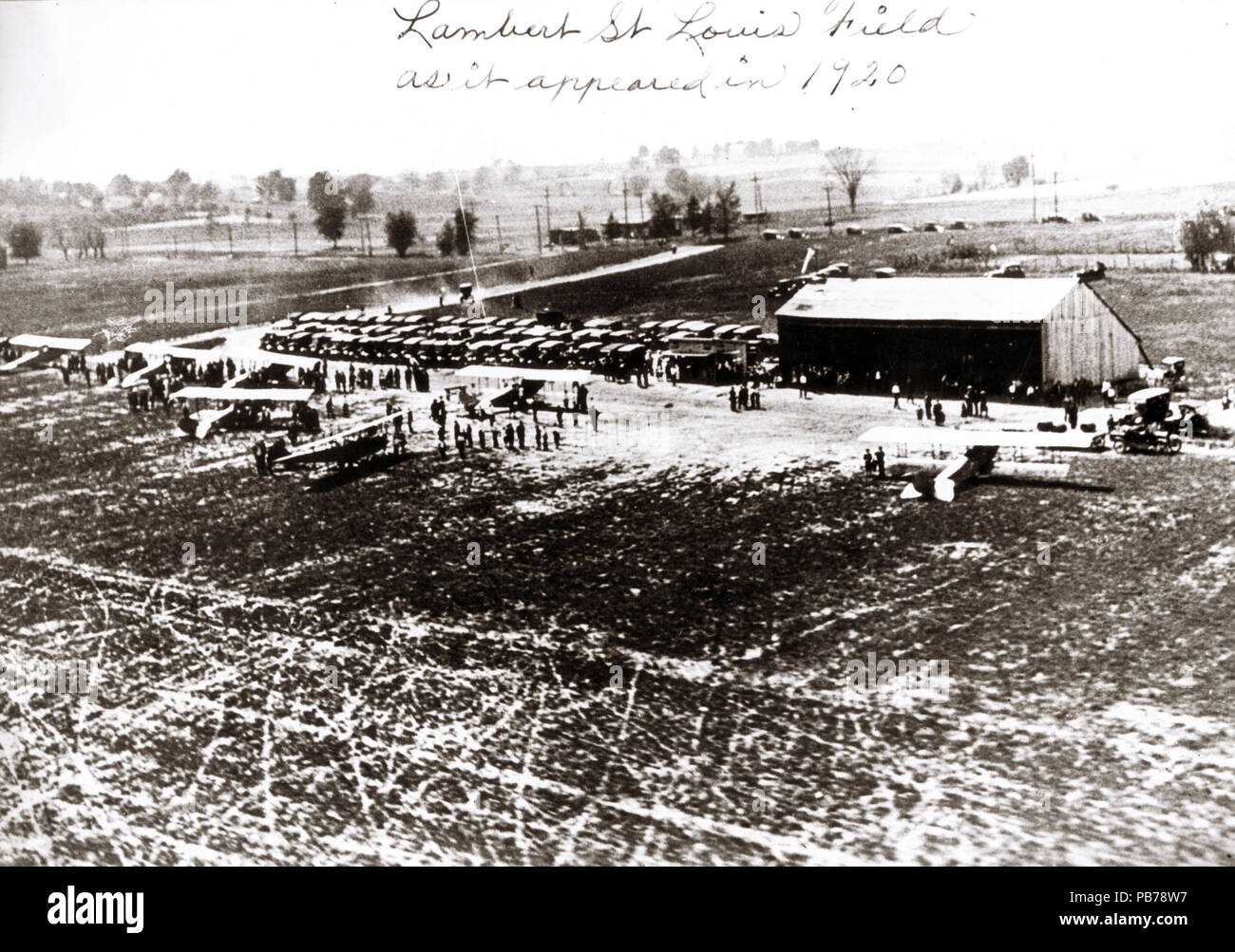 884 Lambert campo come è apparso nel 1920 Foto Stock