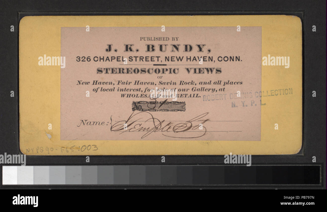 1604 Tempio St (NYPL B11707673-G90F065 003B) Foto Stock