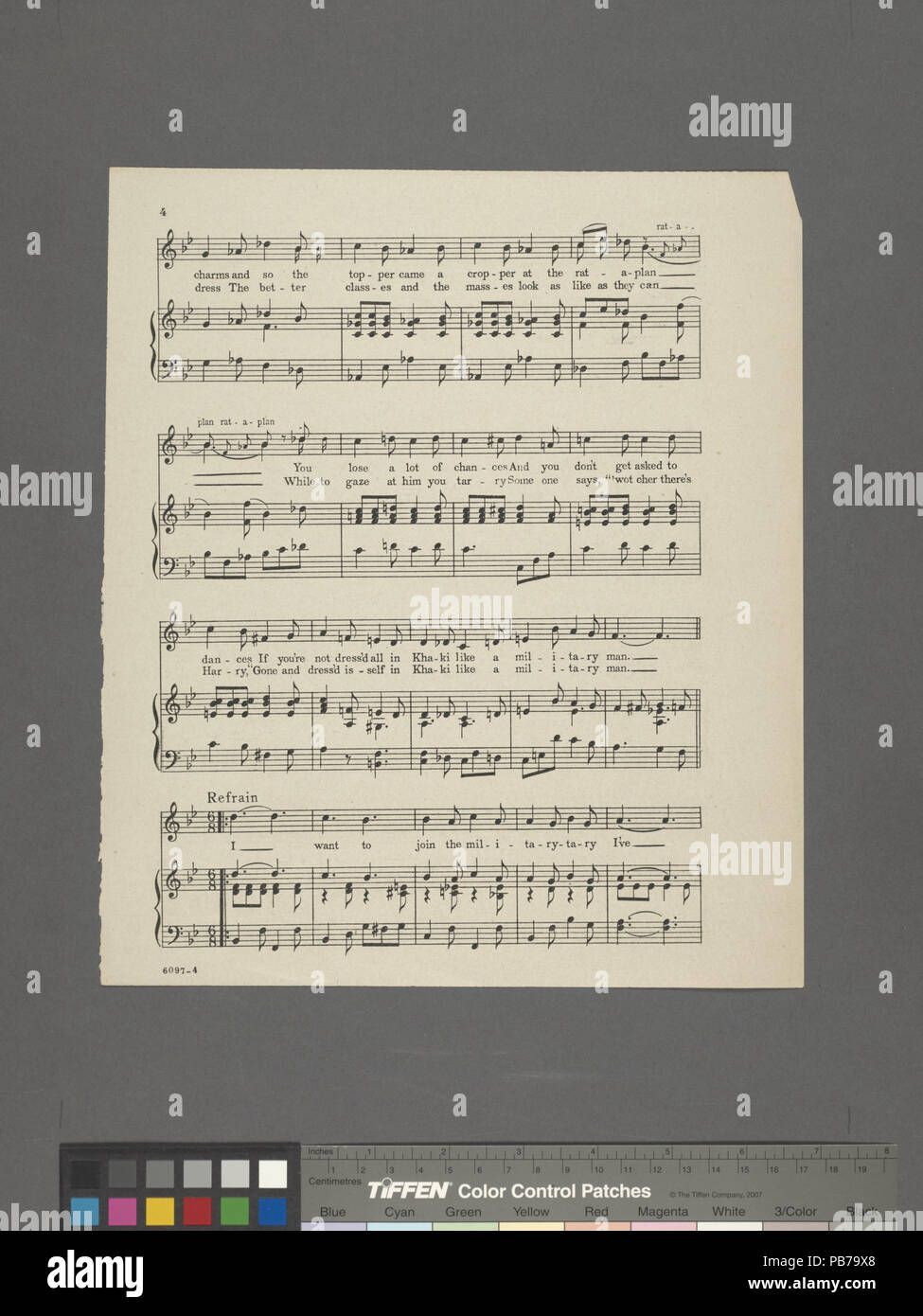 782 Io voglio essere un uomo militare (NYPL ADE-609294-1823632) Foto Stock