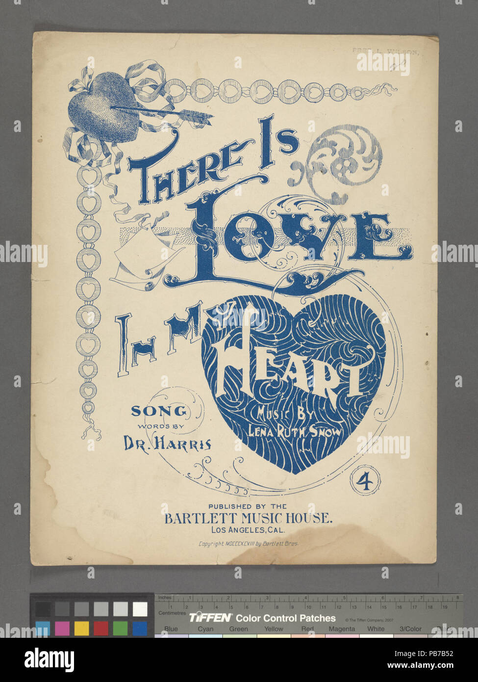1716 vi è amore nel mio cuore (NYPL ADE-610160-1256001) Foto Stock