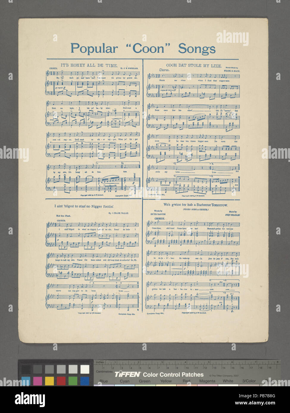 1838 Stiamo marciando su di gloria per la bandiera (NYPL ADE-610182-1819363) Foto Stock